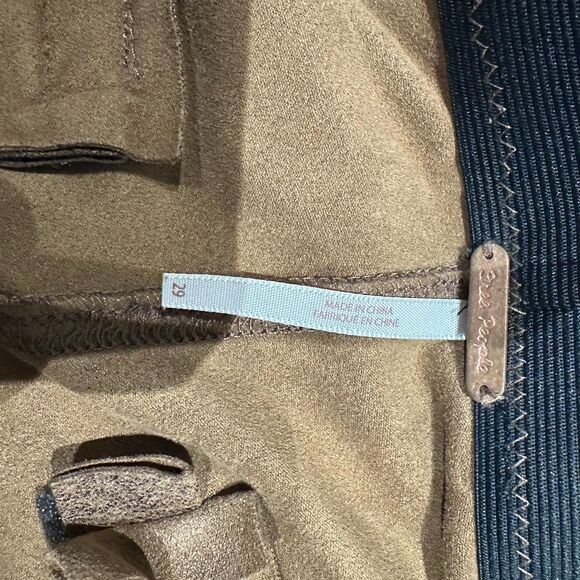 Free People Vegan Faux Suede Brown Pants/Leggings – Sz 29 – EUC - Picture 4 of 4